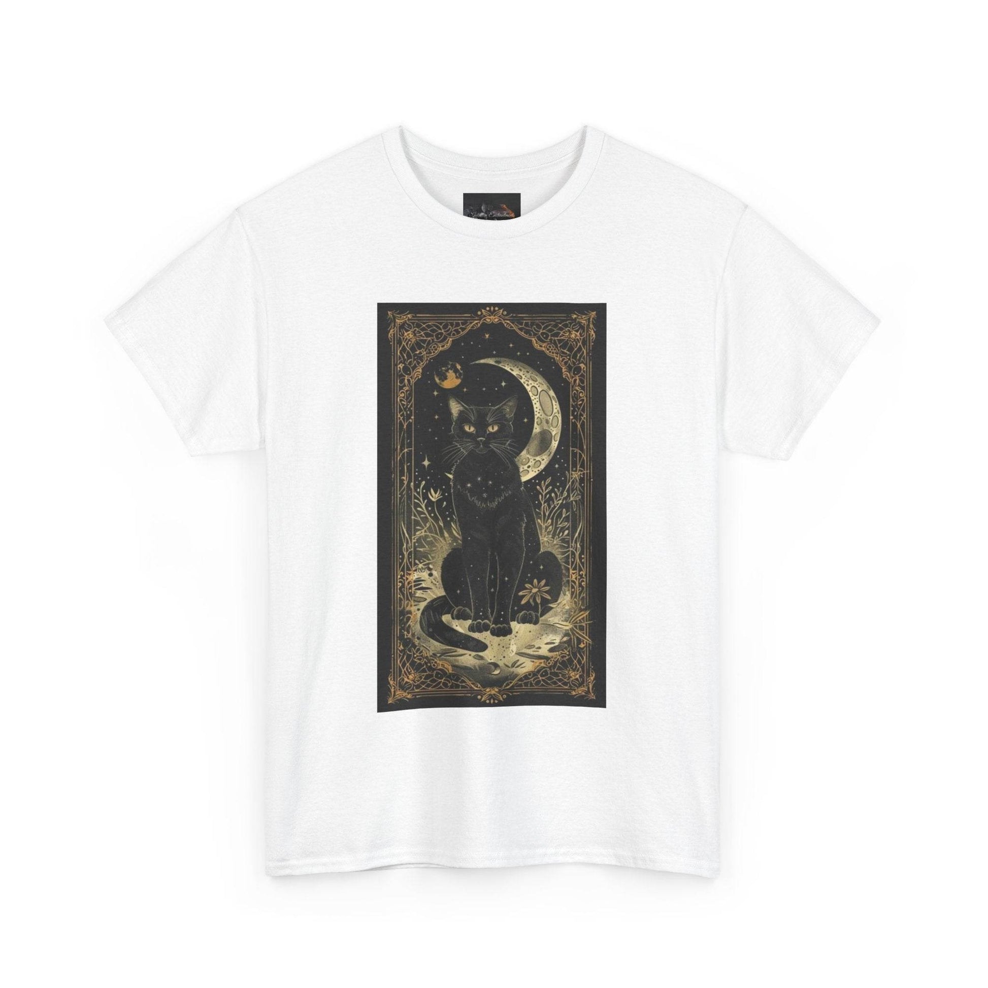 Mystical Cat Unisex Heavy Cotton Tee - IntuitiveEncBoutique