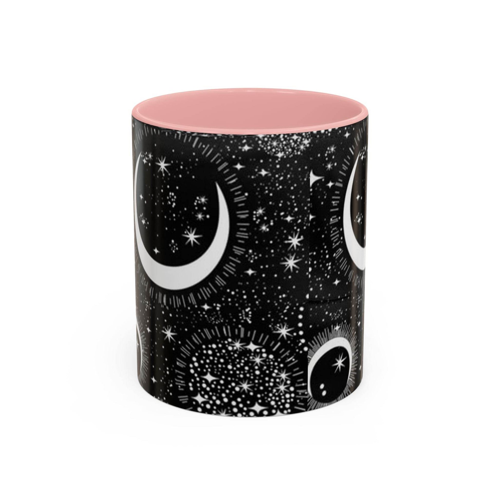 Star Moon Cup - Celestial Design Coffee Mug, 11oz Tea Cup, Astrology Lover Gift, Kitchen Decor, Celestial Kitchenware, Ceramic Beverage Mug - IntuitiveEncBoutique