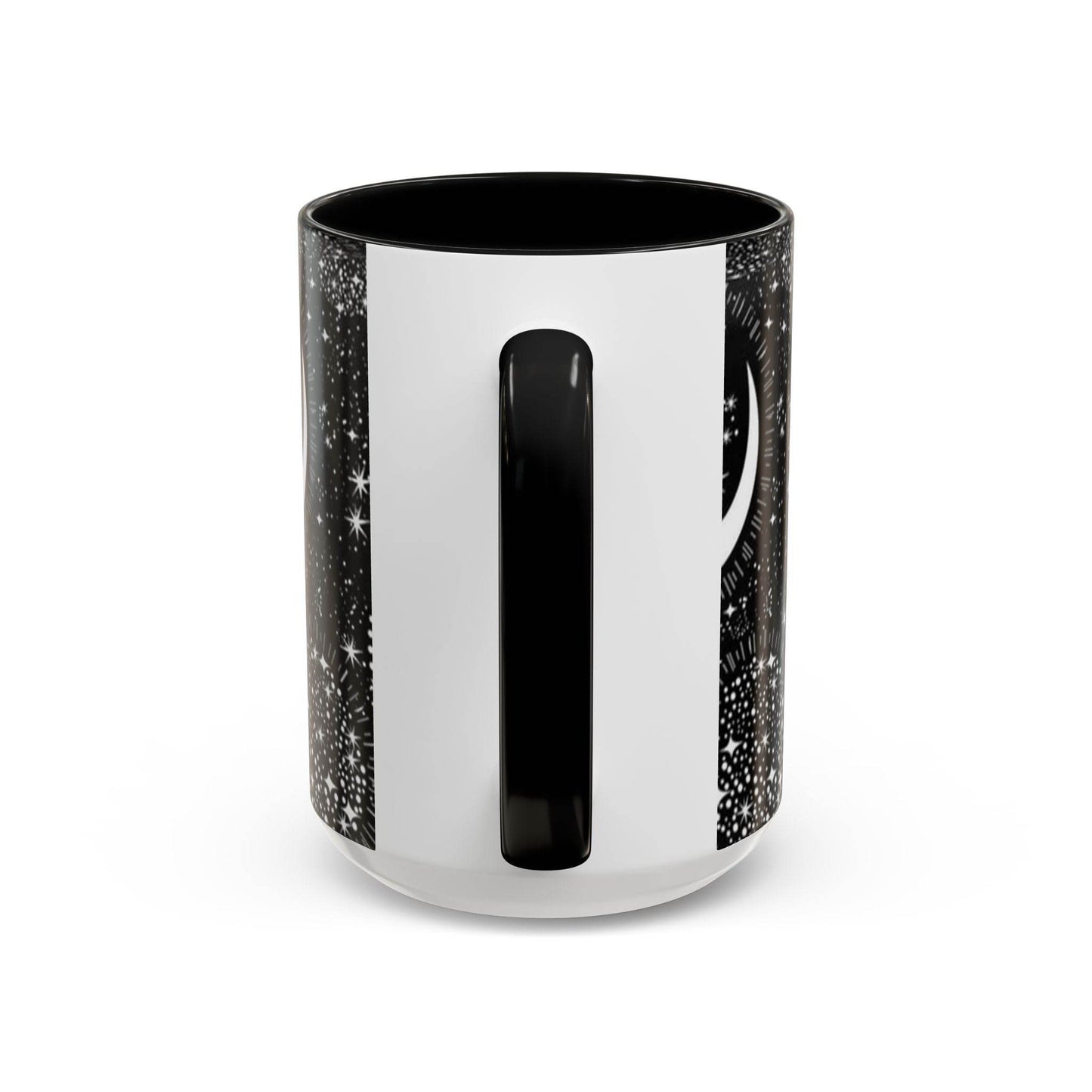 Star Moon Cup - Celestial Design Coffee Mug, 11oz Tea Cup, Astrology Lover Gift, Kitchen Decor, Celestial Kitchenware, Ceramic Beverage Mug - IntuitiveEncBoutique