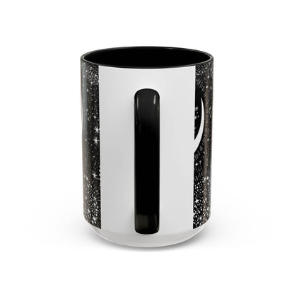 Star Moon Cup - Celestial Design Coffee Mug, 11oz Tea Cup, Astrology Lover Gift, Kitchen Decor, Celestial Kitchenware, Ceramic Beverage Mug - IntuitiveEncBoutique
