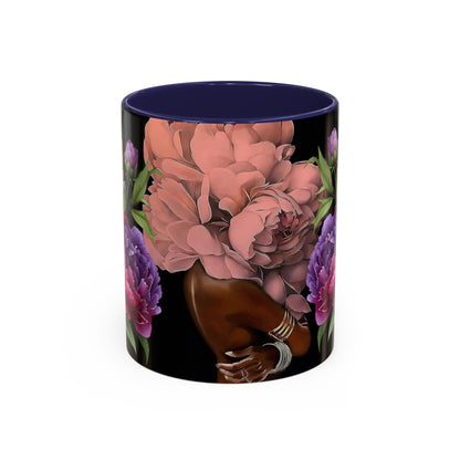 Floral Embrace Coffee Mug, Elegant Gift for Her, Unique Home Decor, Artistic Drinkware, Perfect for Birthdays, Mother's Day, Anniversaries
