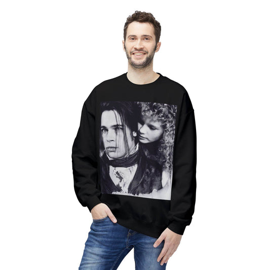 Vampire Romance Fleece Crewneck Sweatshirt, Cozy Sweatshirt, Gothic Fashion, Unisex Gift, Movie Lover Apparel, Halloween Outfit - IntuitiveEncBoutique