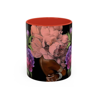 Floral Embrace Coffee Mug, Elegant Gift for Her, Unique Home Decor, Artistic Drinkware, Perfect for Birthdays, Mother's Day, Anniversaries