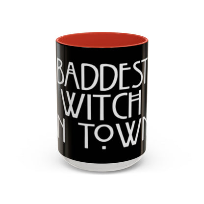 Baddest Witch Mug, Magical Coffee Cup, Halloween Gift, Witchy Home Decor, Astrology Drinkware, Perfect for Spooky Season
