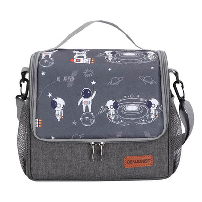 Large capacity thick waterproof heat preservation space walk series lunch box bag - IntuitiveEncBoutique
