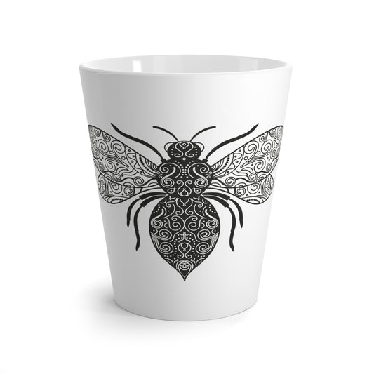Bee Themed Latte Mug  Perfect for Nature Lovers, Gift for Bee Enthusiasts, Kitchen Decoration, EcoFriendly Coffee Cup, Birthday Present