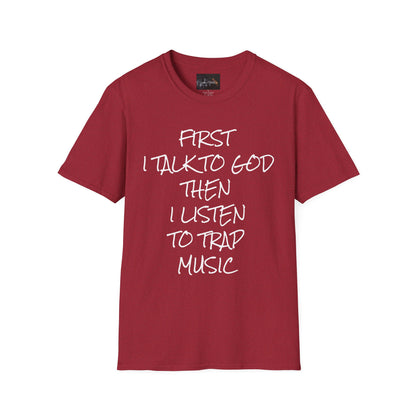 Trap Music & Faith TShirt, Cool Casual Wear, Unique Gift for Music Lovers, Spirituality Apparel, Graphic Tee for Celebrations