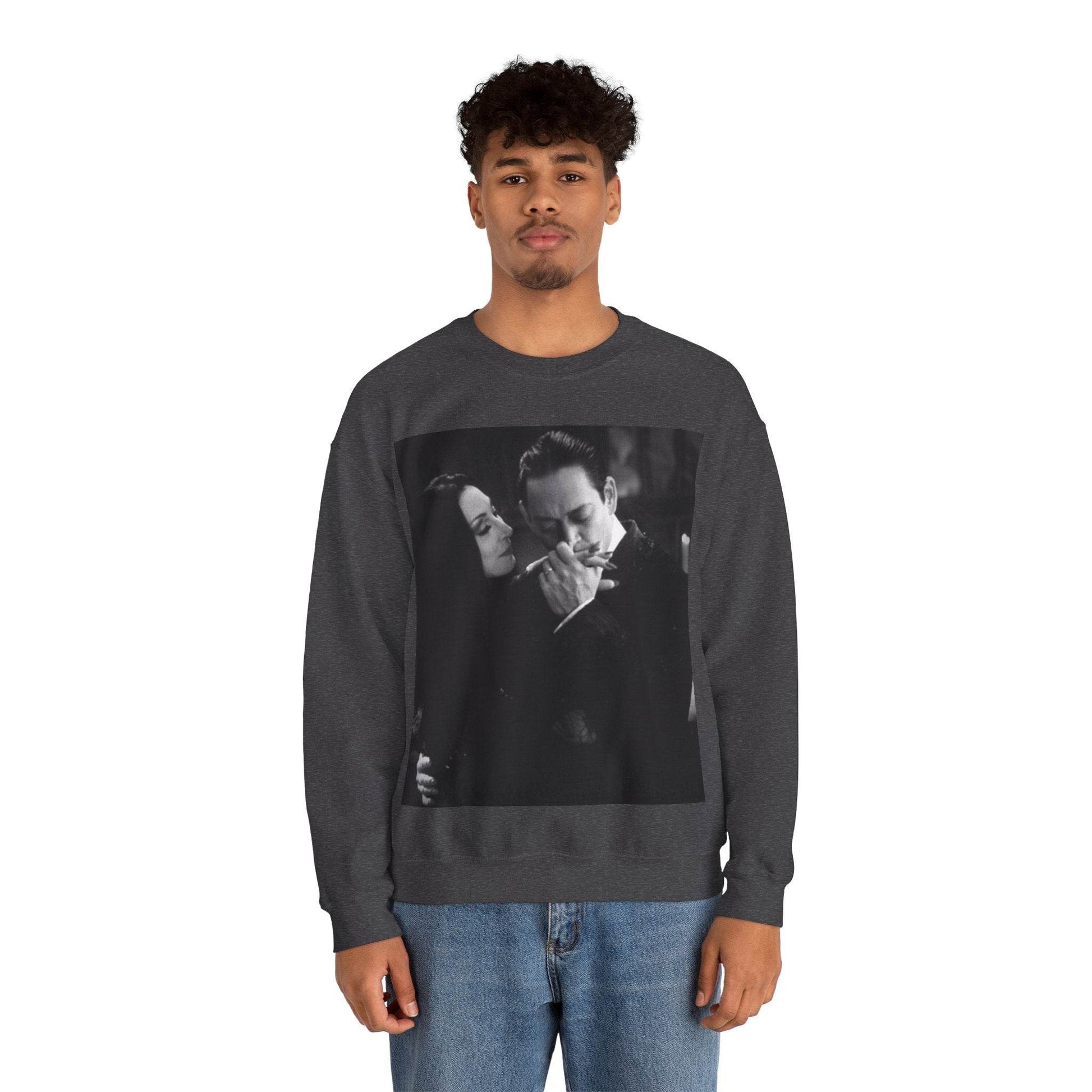 Couple Gothic Unisex Sweatshirt - Gomes & Morticia Design - IntuitiveEncBoutique