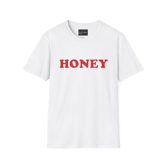 Honey Unisex Softstyle T-Shirt | Cute Gift, Casual Wear, Everyday Comfort, Spring Style, Sweet Gift for Her - IntuitiveEncBoutique