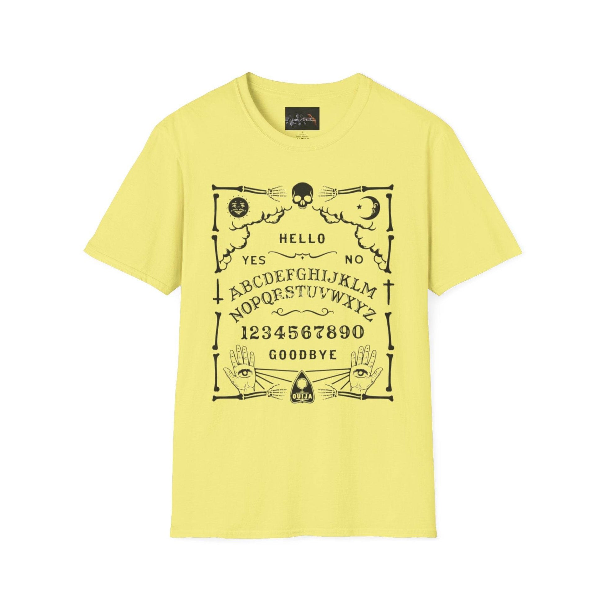 Mystical Ouija Board Unisex T-Shirt - Perfect for Halloween, Gift, Casual Wear, Spirituality, Ghost Lovers - IntuitiveEncBoutique