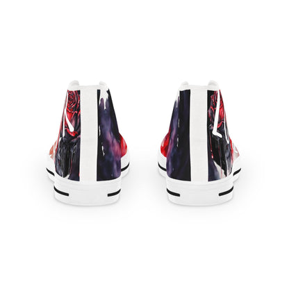 lover loser design on Men's High Top Sneakers, streetwear gift for him, urban style shoes, custom graffiti footwear, - IntuitiveEncBoutique