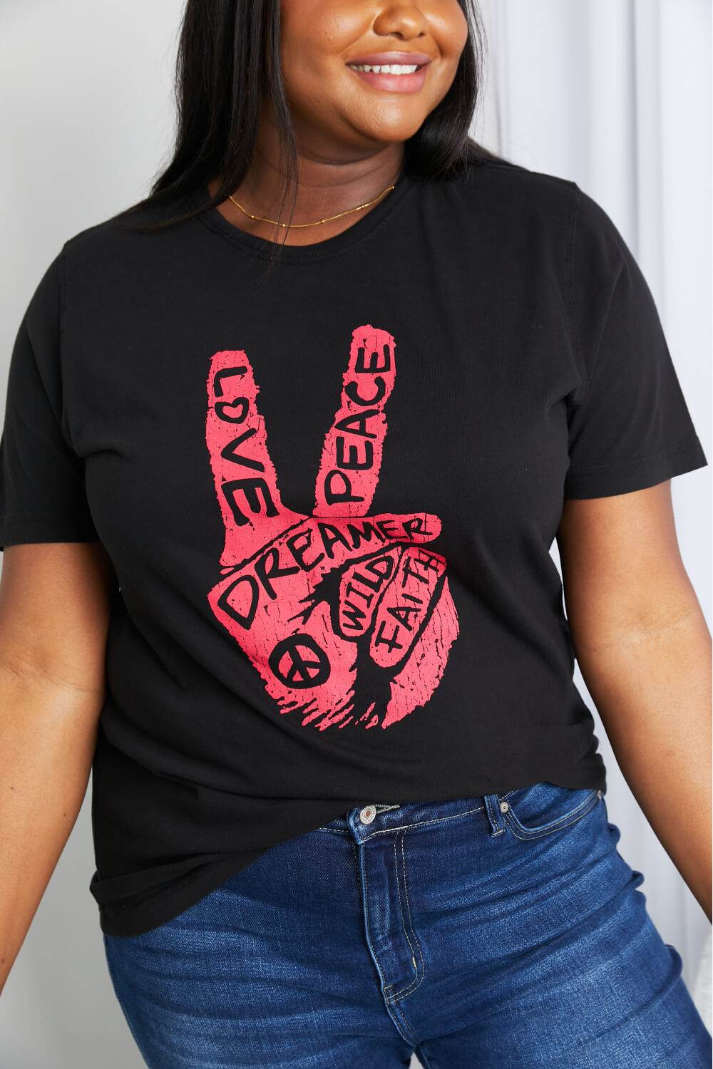 mineB Full Size Graphic Tunic T-Shirt - IntuitiveEncBoutique