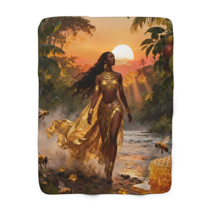 Sherpa Fleece Blanket - Ochun Design