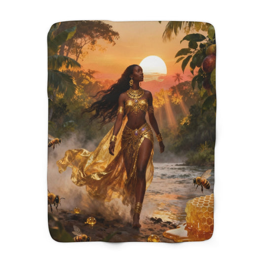 Sherpa Fleece Blanket - Ochun Design