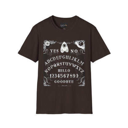 Mystical Ouija Board Unisex T-Shirt - Perfect for Halloween, Gift, Casual Wear, Spirituality, Ghost Lovers - IntuitiveEncBoutique