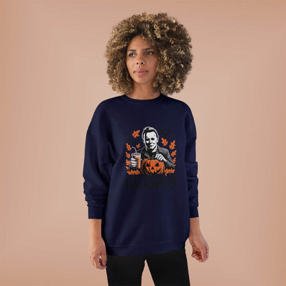 Halloween Sweatshirt - Just Waiting for Halloween | Unisex Crewneck Pullover, Fall Fashion, Halloween Gift, Cozy Sweater, Eco-Friendly Wear - IntuitiveEncBoutique