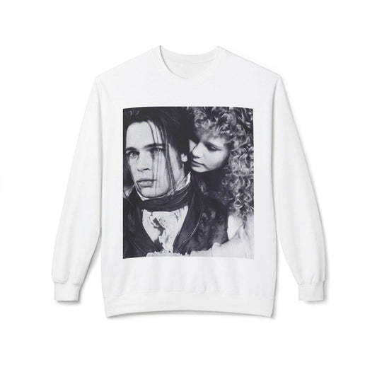 Vampire Romance Fleece Crewneck Sweatshirt, Cozy Sweatshirt, Gothic Fashion, Unisex Gift, Movie Lover Apparel, Halloween Outfit - IntuitiveEncBoutique
