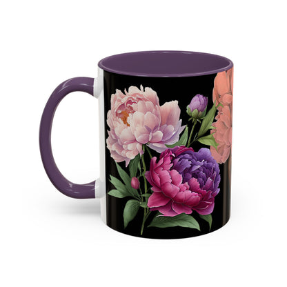 Floral Embrace Coffee Mug, Elegant Gift for Her, Unique Home Decor, Artistic Drinkware, Perfect for Birthdays, Mother's Day, Anniversaries