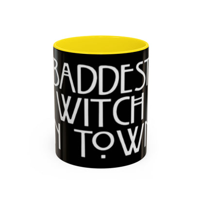Baddest Witch Mug, Magical Coffee Cup, Halloween Gift, Witchy Home Decor, Astrology Drinkware, Perfect for Spooky Season