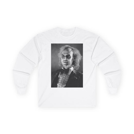 Long Sleeve Tee - Beetlejuice Design - IntuitiveEncBoutique