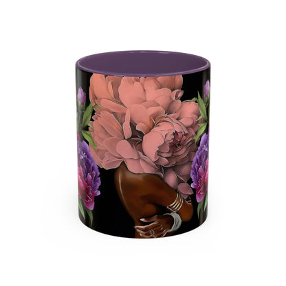 Floral Embrace Coffee Mug, Elegant Gift for Her, Unique Home Decor, Artistic Drinkware, Perfect for Birthdays, Mother's Day, Anniversaries