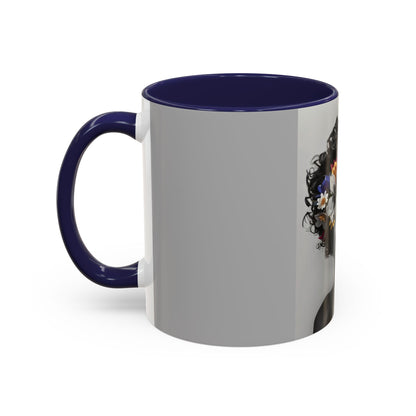 Floral Black Beauty Coffee Mug | Inspirational Drinkware for Coffee Lovers, Unique Gift for Her, Home Decor, Flower Lover's Mug