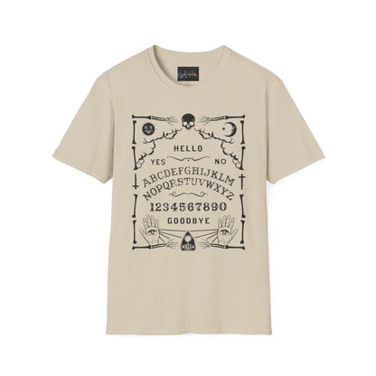Mystical Ouija Board Unisex T-Shirt - Perfect for Halloween, Gift, Casual Wear, Spirituality, Ghost Lovers - IntuitiveEncBoutique