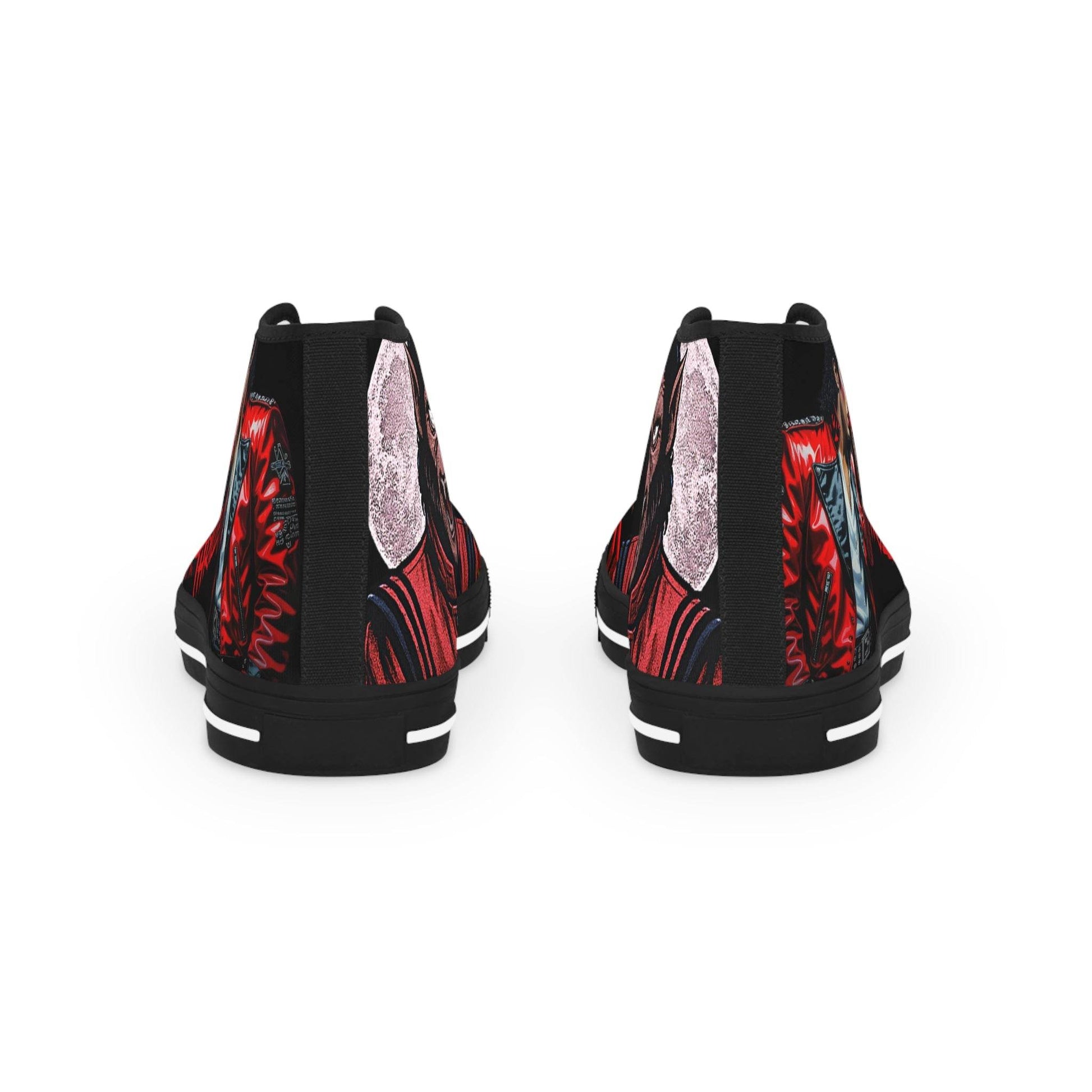 Thriller Inspired High Top Sneakers, Retro Sneakers, Horror Movie Shoes, Custom High Tops, Statement Footwear, Halloween Fashion, Gift [...] - IntuitiveEncBoutique