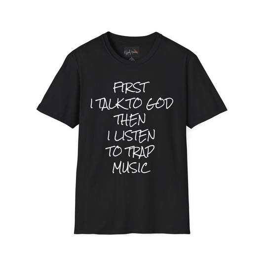 Trap Music & Faith TShirt, Cool Casual Wear, Unique Gift for Music Lovers, Spirituality Apparel, Graphic Tee for Celebrations
