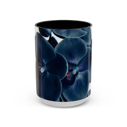 Elegant Orchid Accent Coffee Mug: Floral Drinkware for Home, Office, Gift, Mother's Day, Housewarming
