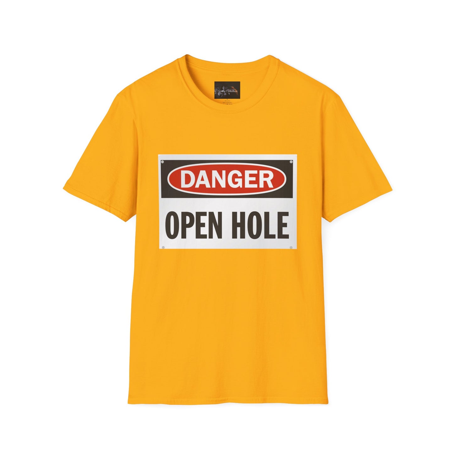 Funny Danger Open Hole T-Shirt