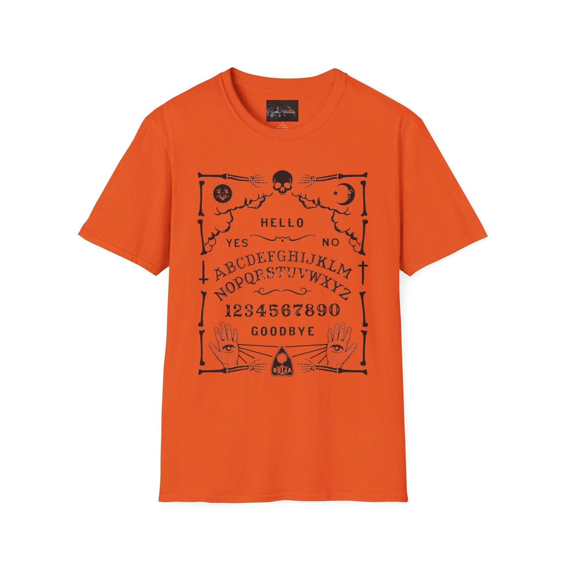 Mystical Ouija Board Unisex T-Shirt - Perfect for Halloween, Gift, Casual Wear, Spirituality, Ghost Lovers - IntuitiveEncBoutique