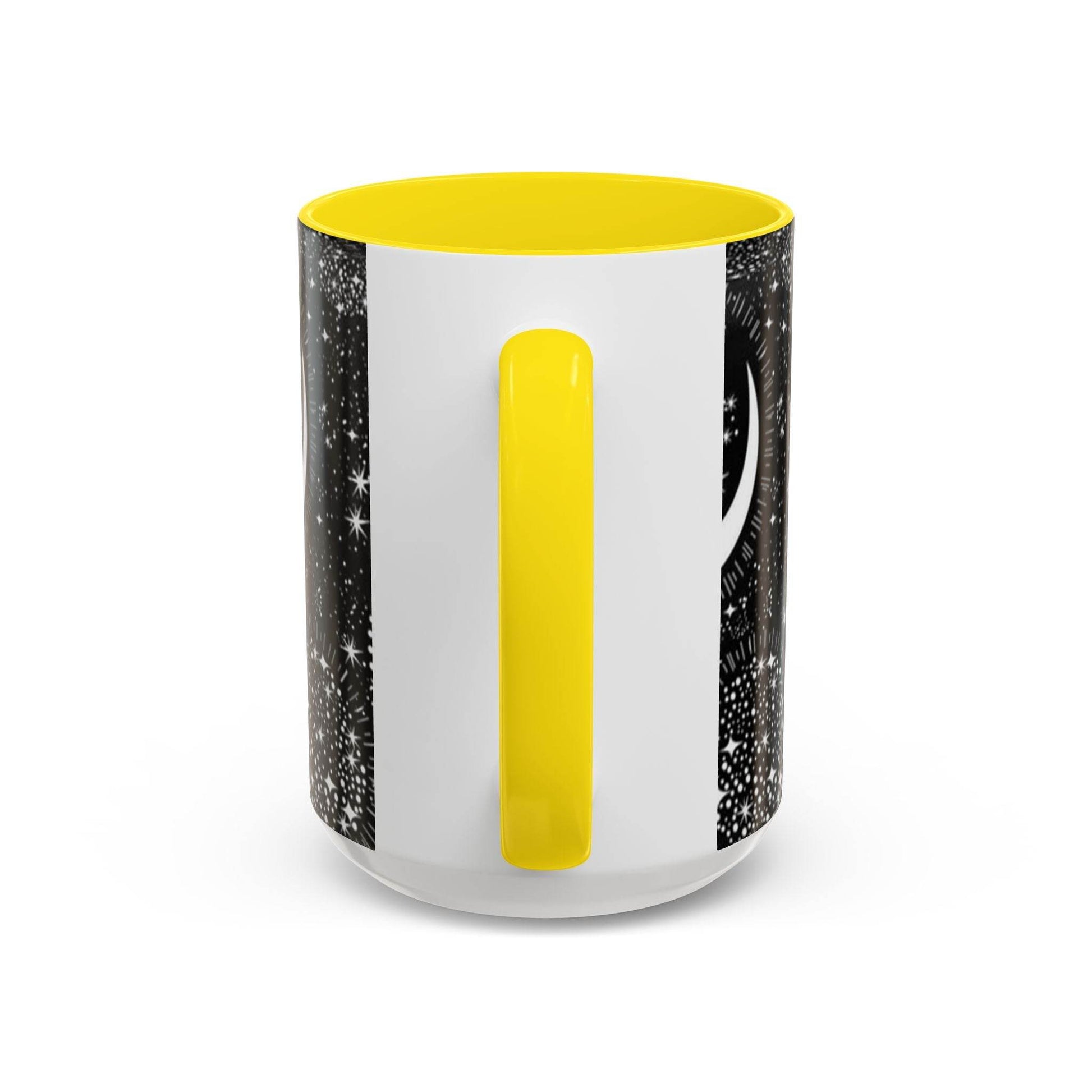 Star Moon Cup - Celestial Design Coffee Mug, 11oz Tea Cup, Astrology Lover Gift, Kitchen Decor, Celestial Kitchenware, Ceramic Beverage Mug - IntuitiveEncBoutique