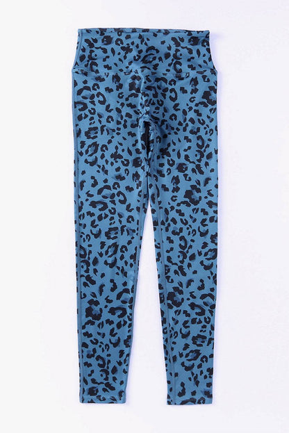 Green Classic Leopard Print Active Leggings - IntuitiveEncBoutique