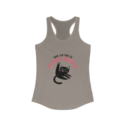 Razzle Dazzle Cat Tank Top, Cute Women's Summer Tank, Funny Cat Lover Gift, Yoga Shirt, Pet Owner T-Shirt, Fun Workout Apparel