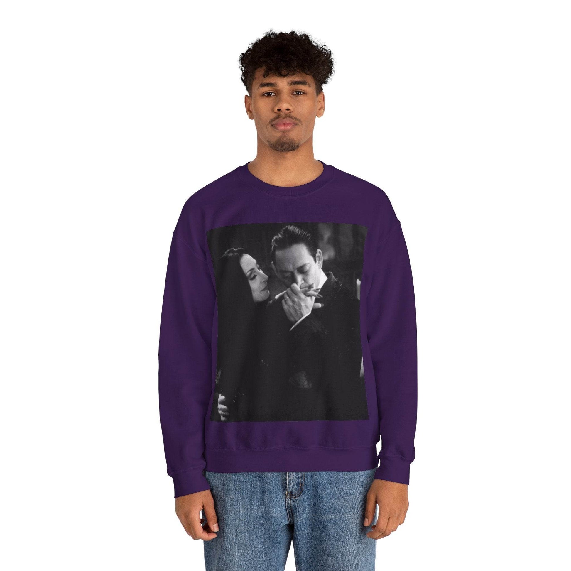 Couple Gothic Unisex Sweatshirt - Gomes & Morticia Design - IntuitiveEncBoutique