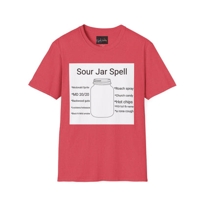 Sour Jar Spell T-Shirt for Witches, Unisex Softstyle Tee, Ideal for Magical Practitioners, Spell Casting, Witchcraft Gift, Summer Solstice - IntuitiveEncBoutique