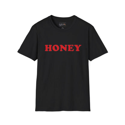 Honey Unisex Softstyle T-Shirt | Cute Gift, Casual Wear, Everyday Comfort, Spring Style, Sweet Gift for Her - IntuitiveEncBoutique