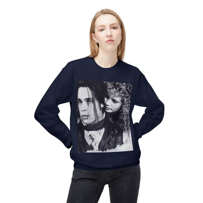 Vampire Romance Fleece Crewneck Sweatshirt, Cozy Sweatshirt, Gothic Fashion, Unisex Gift, Movie Lover Apparel, Halloween Outfit - IntuitiveEncBoutique
