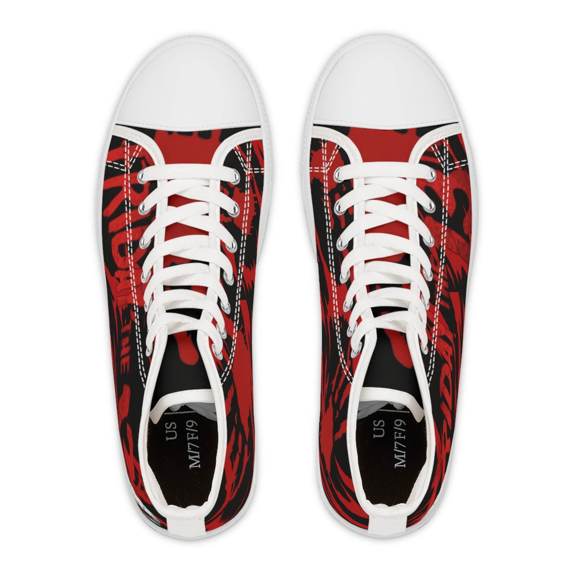 Horror Friday the 13th Sneakers, Scary Halloween Shoes, Creepy High Top Footwear, Gothic Fashion, Spooky Kicks - IntuitiveEncBoutique