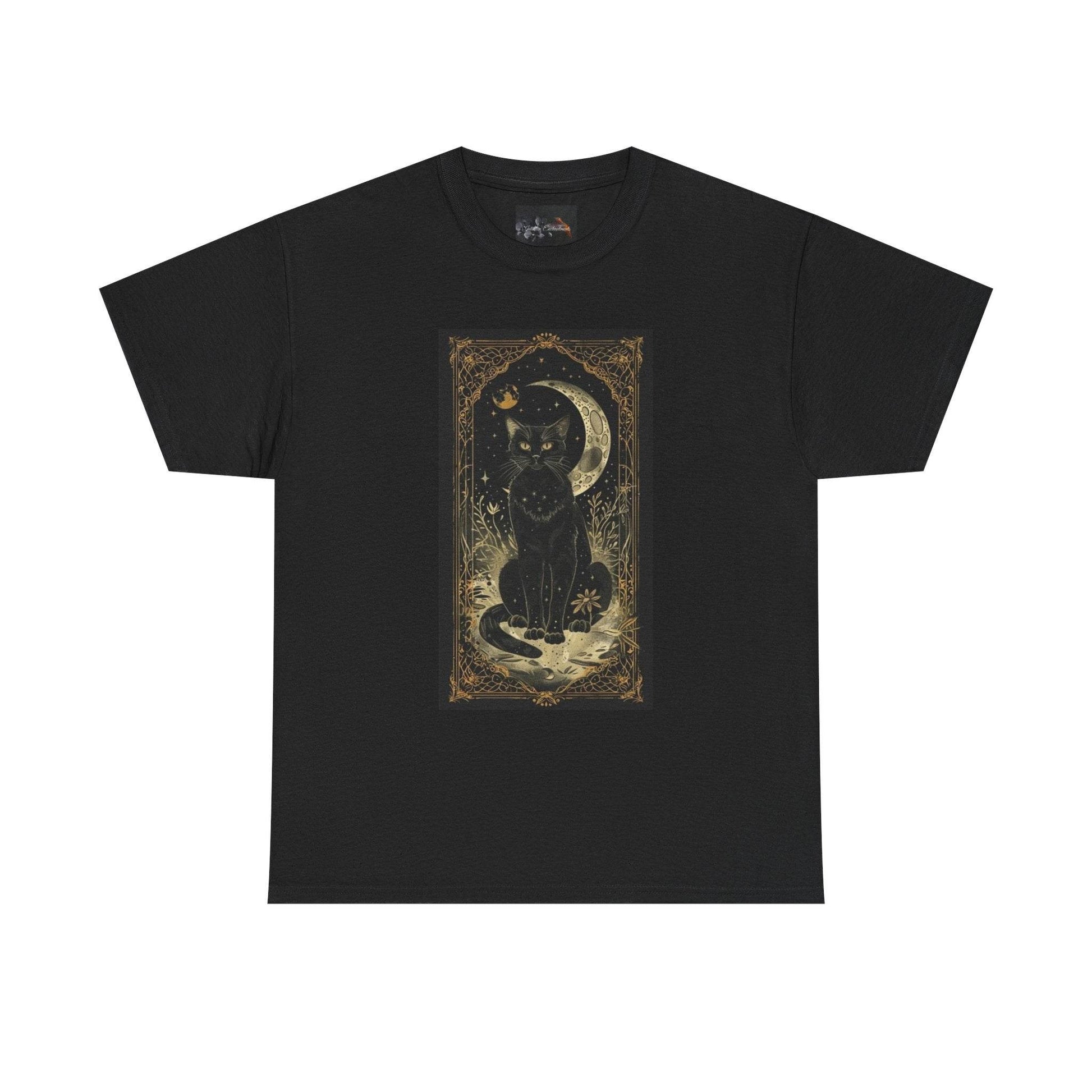 Mystical Cat Unisex Heavy Cotton Tee - IntuitiveEncBoutique