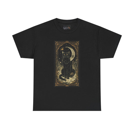 Mystical Cat Unisex Heavy Cotton Tee - IntuitiveEncBoutique