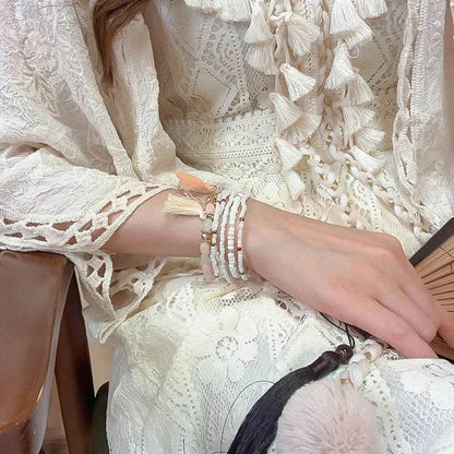 Tassel Rice Bead Bracelet - IntuitiveEncBoutique