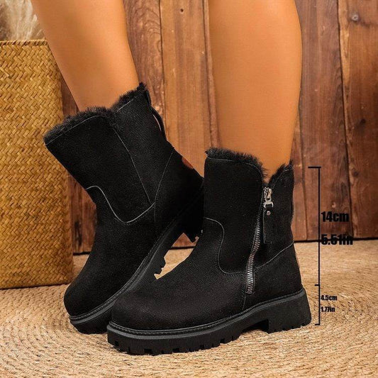 Snow boots women's shoes warm boots - IntuitiveEncBoutique
