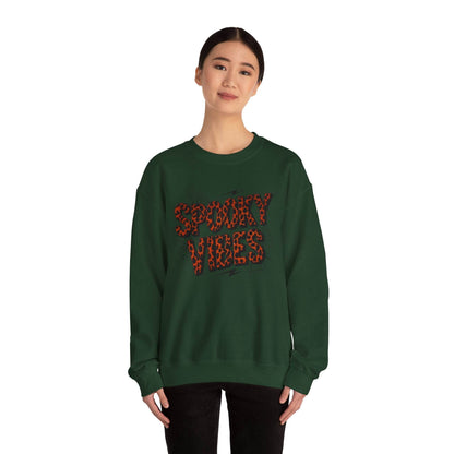 Spooky Vibes Sweatshirt - Halloween Crewneck, Unisex Cozy Jumper, Fall Fashion, Ghosts & Ghouls, Casual Wear, Fun Gift - IntuitiveEncBoutique