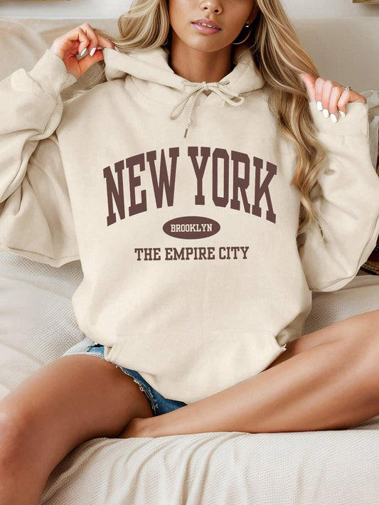 Autumn and Winter Hot Selling Women's Oversized Slogan