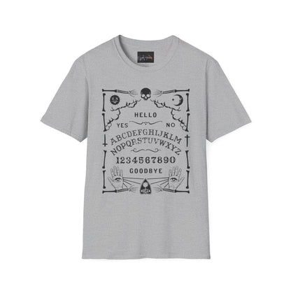 Mystical Ouija Board Unisex T-Shirt - Perfect for Halloween, Gift, Casual Wear, Spirituality, Ghost Lovers - IntuitiveEncBoutique