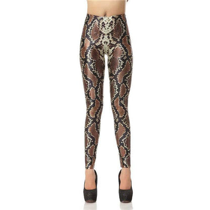 Snakeskin Women Leggings Women Pants - IntuitiveEncBoutique