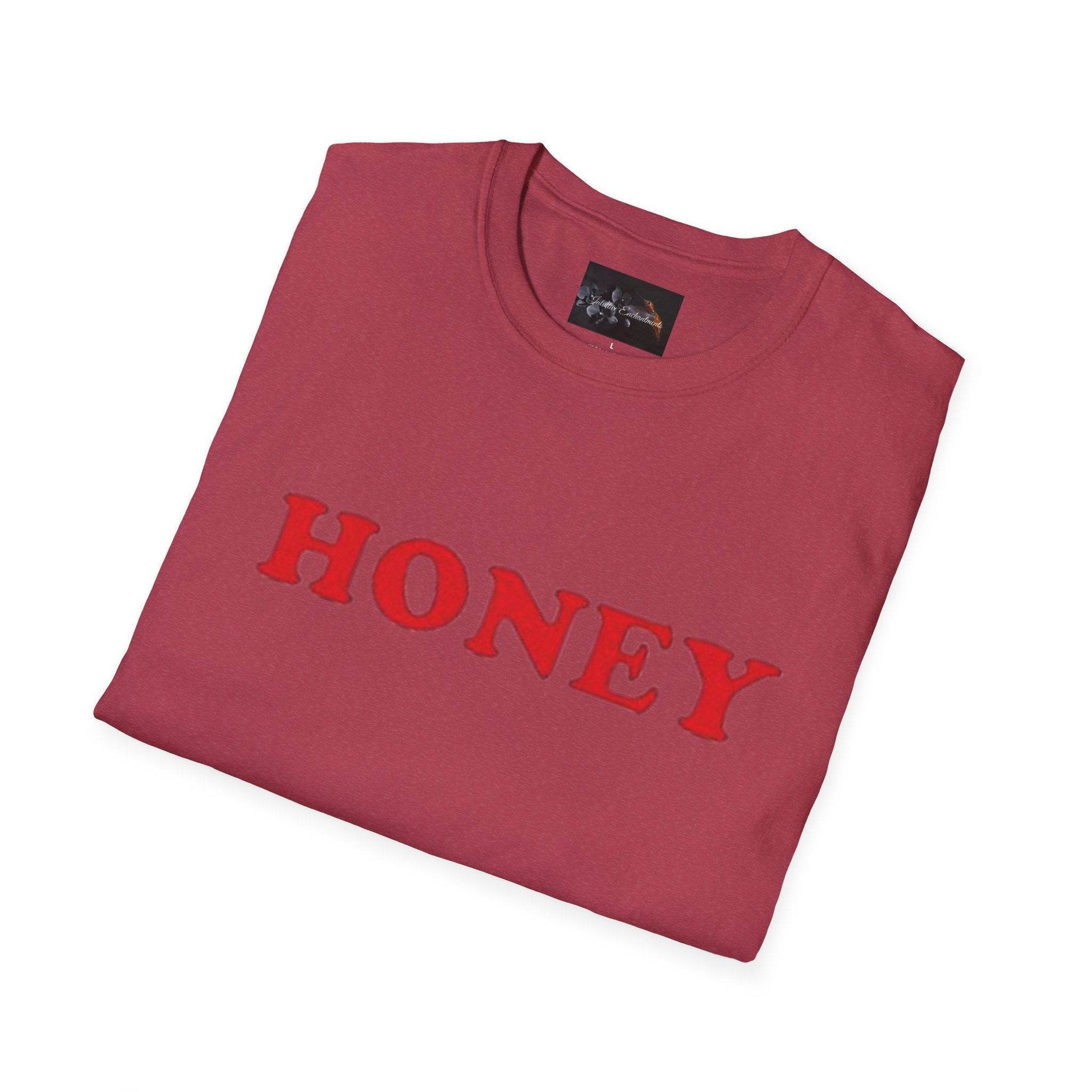 Honey Unisex Softstyle T-Shirt | Cute Gift, Casual Wear, Everyday Comfort, Spring Style, Sweet Gift for Her - IntuitiveEncBoutique