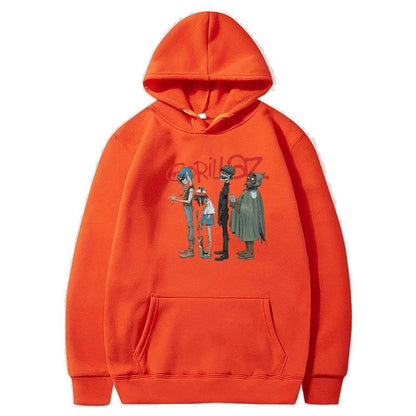 Spring GorillazPrinted Hoodie Unisex Long Sleeve Casual Jacket Trendy Versatile - IntuitiveEncBoutique
